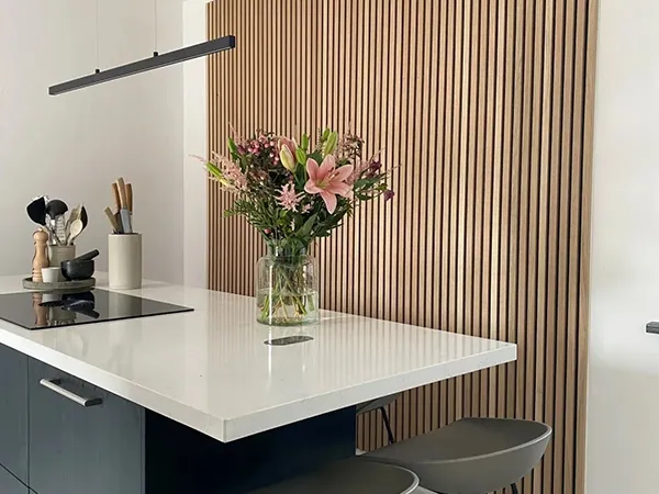 Oak Wood Acoustic Slat Panel for Wall and Ceiling