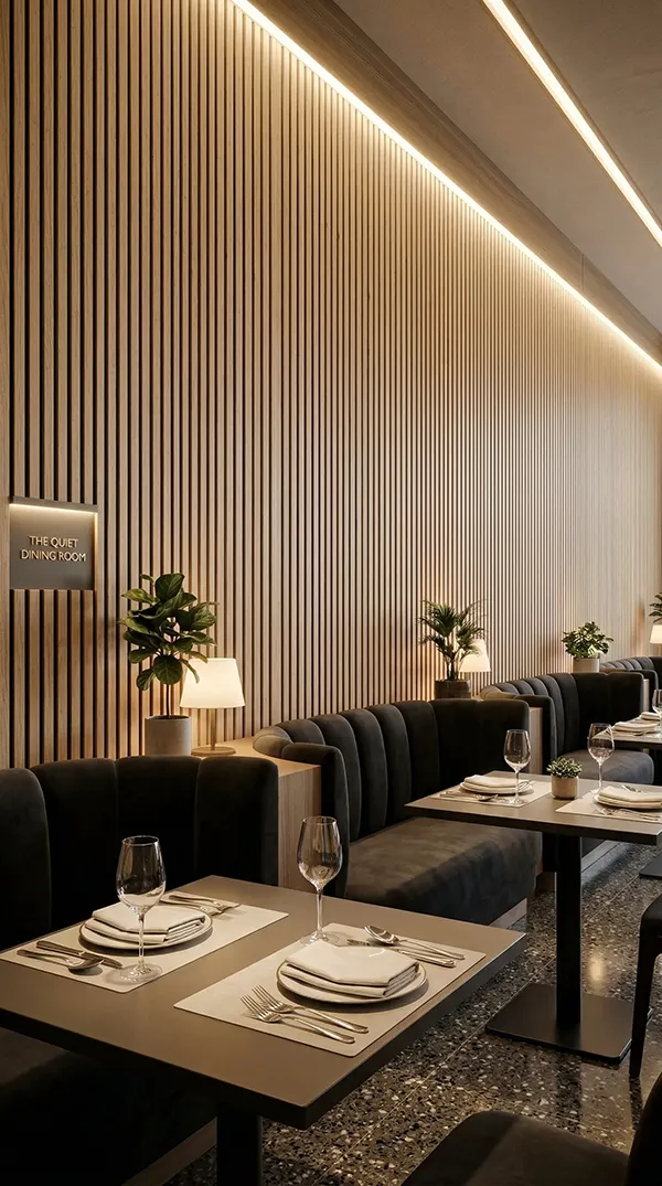 Oak Wood Acoustic Slat Panel for Wall and Ceiling Oak Wood Acoustic Slat Panel for Wall and Ceiling