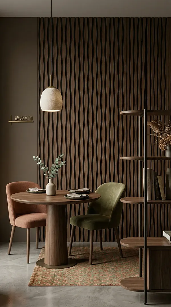 Oak Wood Acoustic Slat Panel for Wall and Ceiling Oak Wood Acoustic Slat Panel for Wall and Ceiling